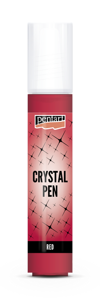 Pentart Crystal pen 30 ml red