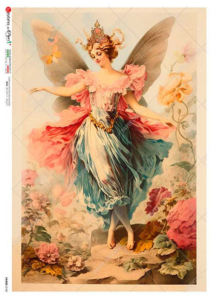 Paper Designs Fairy Wearing Crown Rice Paper