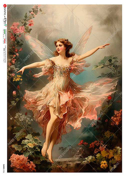 Paper Designs Fairy Floating in the Garden Rice Paper