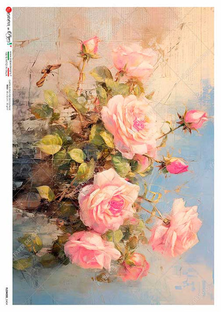 Paper Designs Abstract Roses Rice Paper