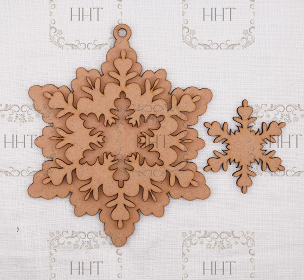 Handcrafted Holiday Traditions Snowflake Ornament MDF Base