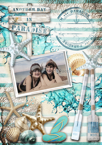 Decoupage Queen Another Day in Paradise Rice Paper