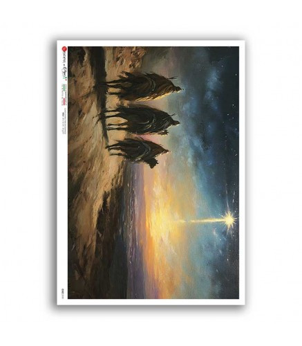 Paper Designs Three Wisemen Journeying Rice Paper