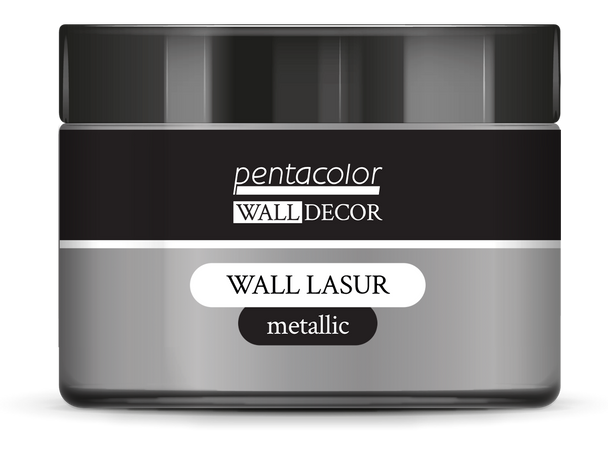 Pentart Wall Lasur metallic 150 ml silver