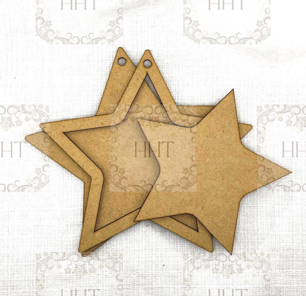 HHT MDF Framed Star Ornament 7.5" x 7.5"
