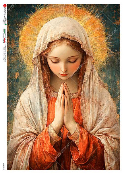 Paper Designs Praying Mary Rice Paper