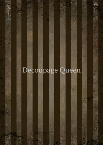 Decoupage Queen Brown Stripes Rice Paper