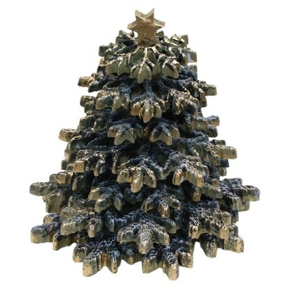 LaBlanche Christmas Tree silicone mould with dimensional layered tree design