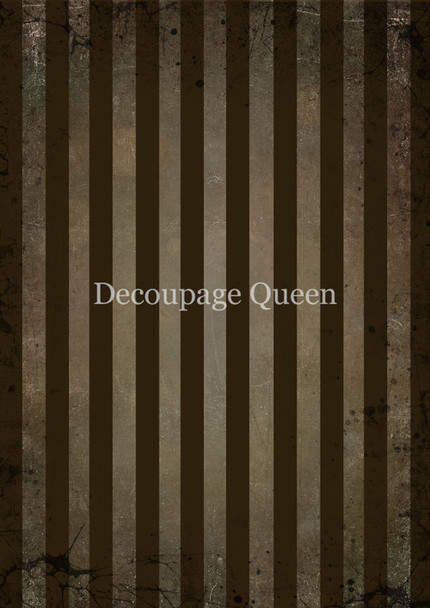 Decoupage Queen Brown Stripes Rice Paper