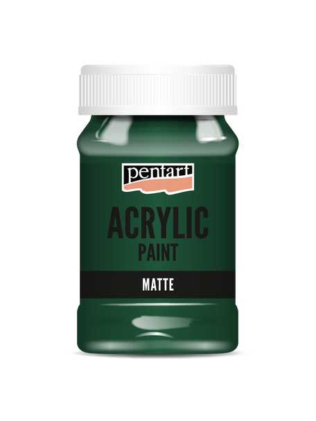 Acrylic paint matte Pine Green