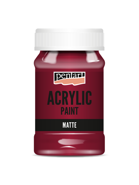 Acrylic paint matte Red Wine