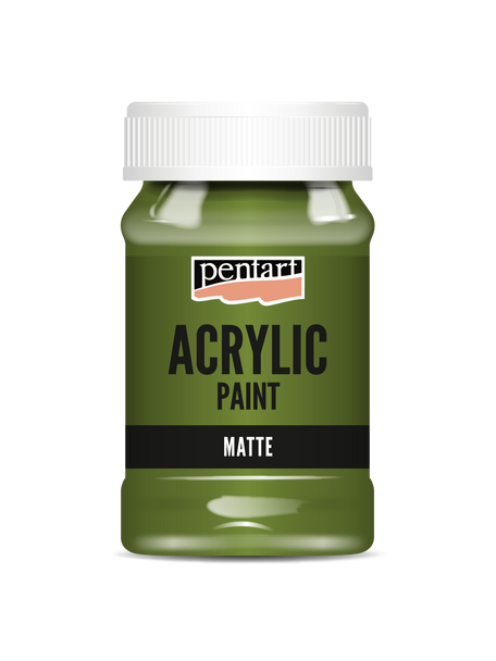 Acrylic paint matte Olive