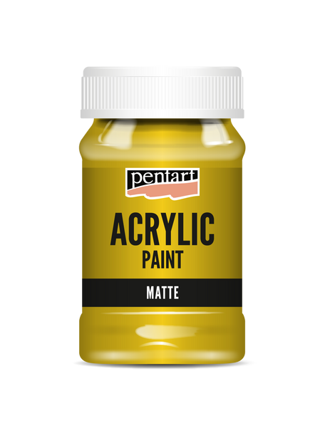 Acrylic paint matte Sun Yellow