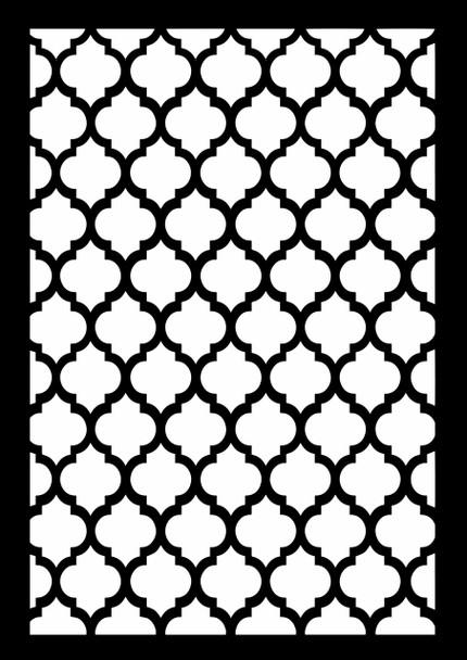 Decoupage Queen Quatrefoil Stencil