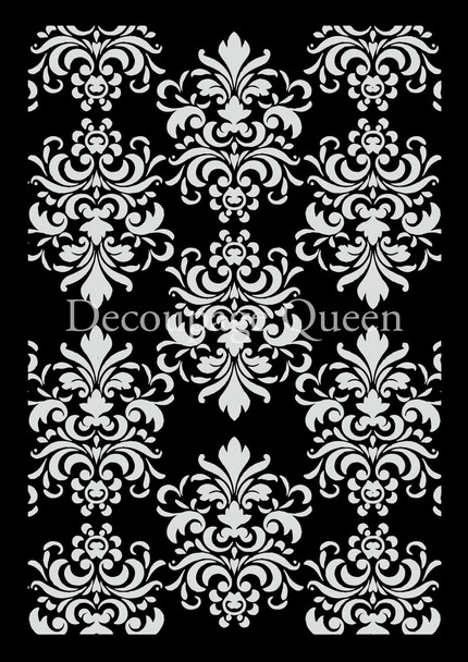 (3 Pack) Decoupage Queen Spring Damask Stencil