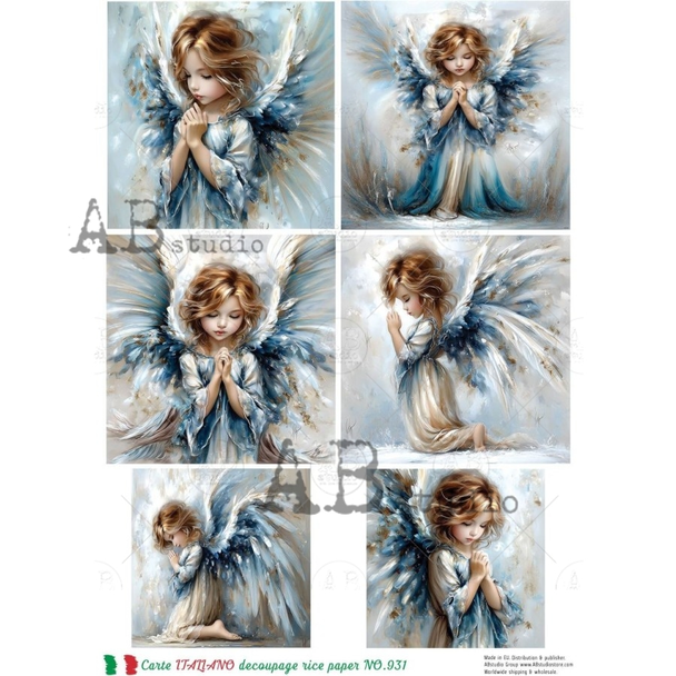 AB Studios Winter Angel Rice Paper