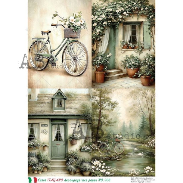 AB Studios Cottage Garden Rice Paper
