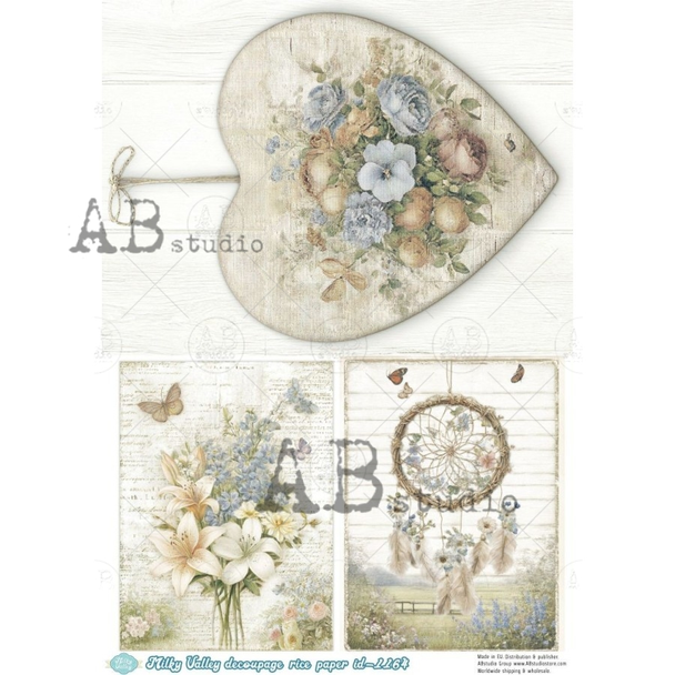 AB Studios Botanical Dreamcatcher Rice Paper