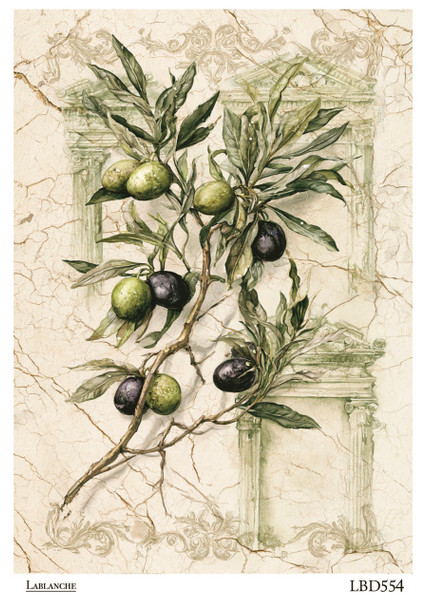LaBlanche Olive Branch Columns A4 Rice Paper