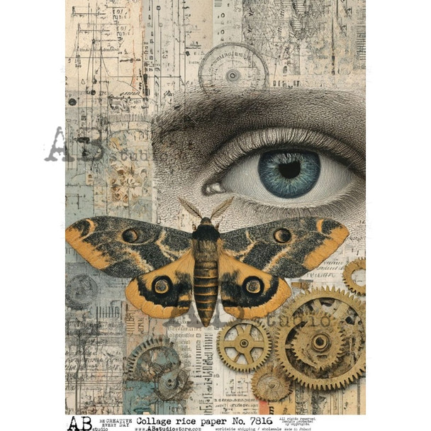 Collage rice paper A4 ID-7816