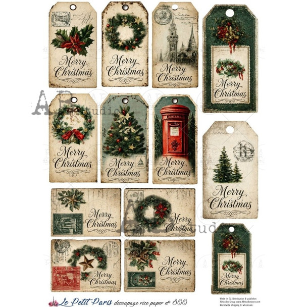 Le Petit Paris decoupage rice paper no 800
