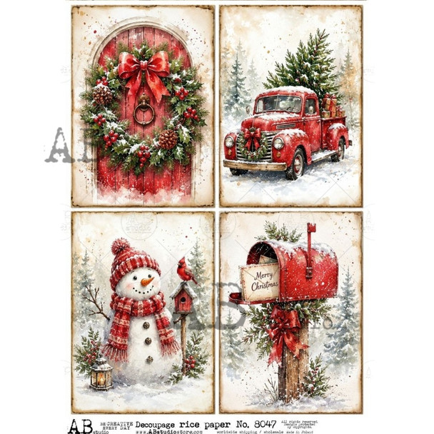 Decoupage rice paper A4 ID-8047