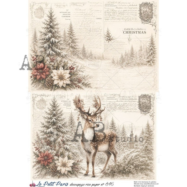 Le Petit Paris decoupage rice paper no 846