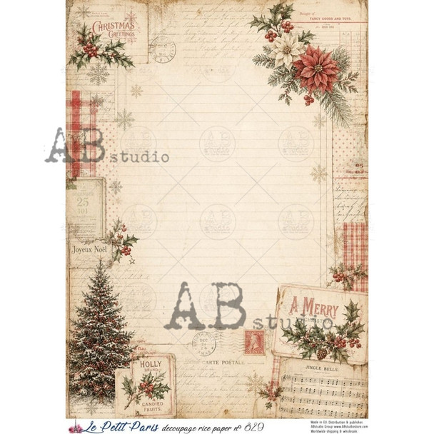 Le Petit Paris decoupage rice paper no 829