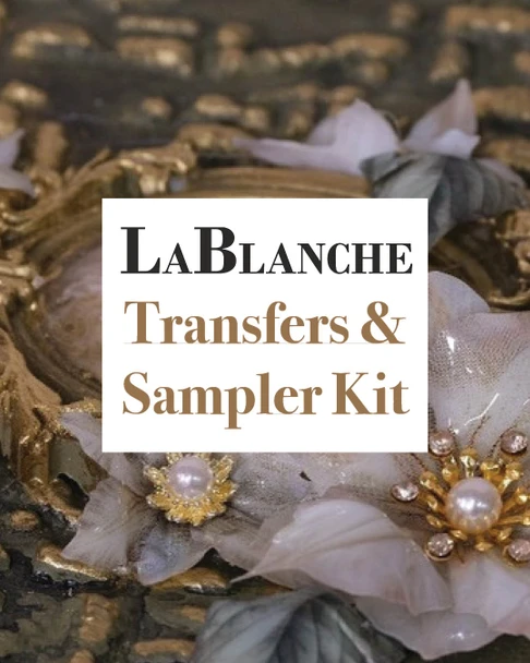 LaBlanche 3D Flowers & Transfers Sampler Kit + Pentart Duo