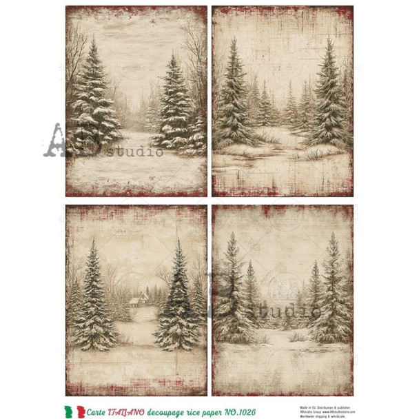 Decoupage Rice Paper Carte Italiano NO.1026
