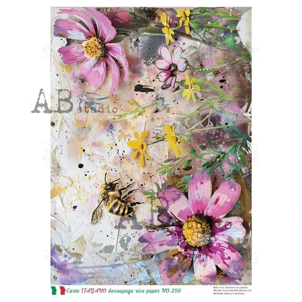Decoupage rice paper Carte Italiano A4 ID-290