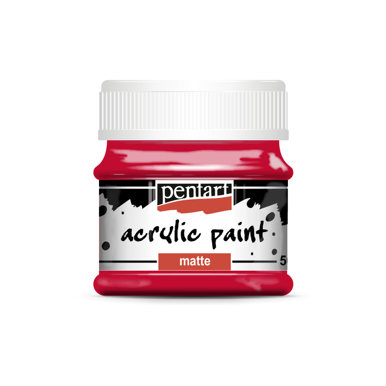Acrylic paint matte 50 ml red