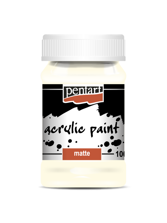 Acrylic paint matte 100 ml ivory