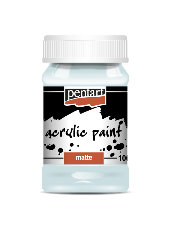 Acrylic paint matte 100 ml ice blue