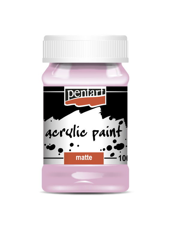Acrylic paint matte 100 ml rose