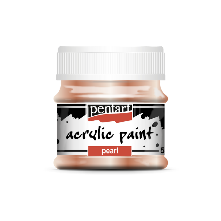 Acrylic paint pearl 50 ml apricot