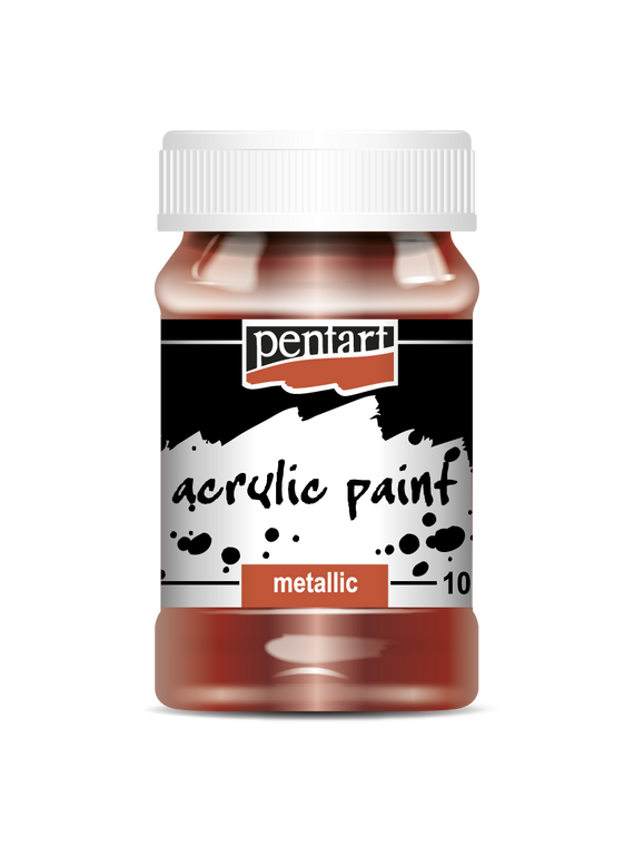 Acrylic paint metallic 100 ml bourdon
