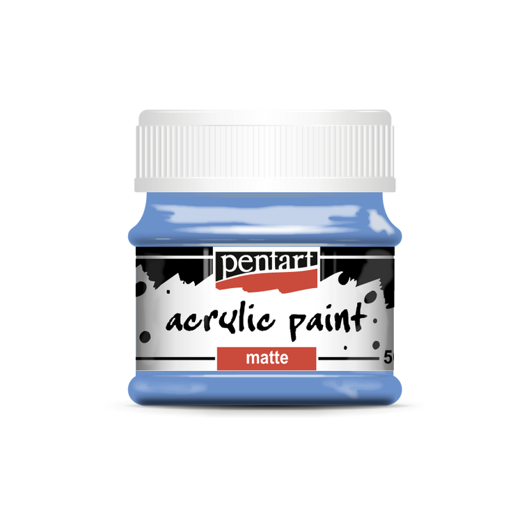 Acrylic paint matte 50 ml blueberry
