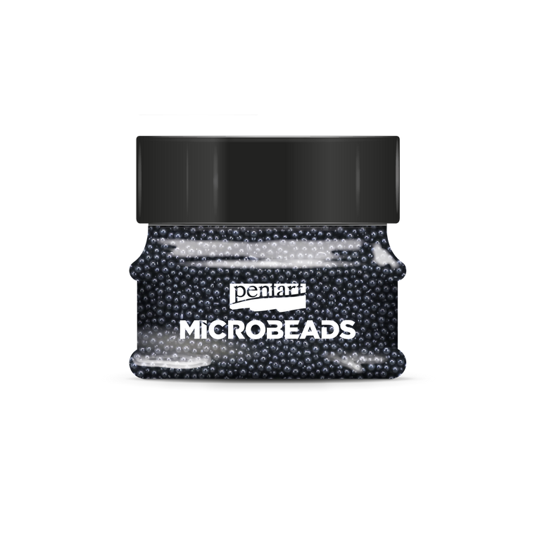 Glass microbeads black