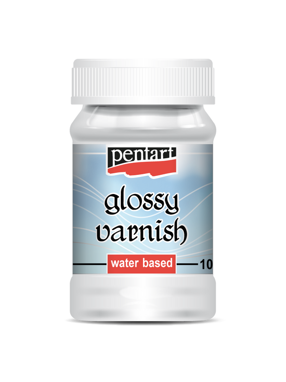 Glossy varnish, water based, 100 ml