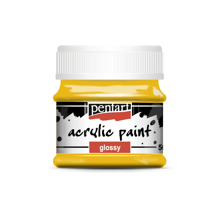 Acrylic paint glossy 50 ml sun yellow