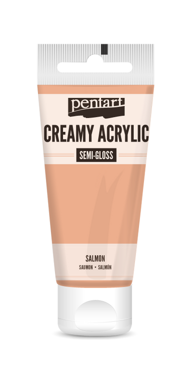 Creamy acrylic semi-gloss 60 ml salmon