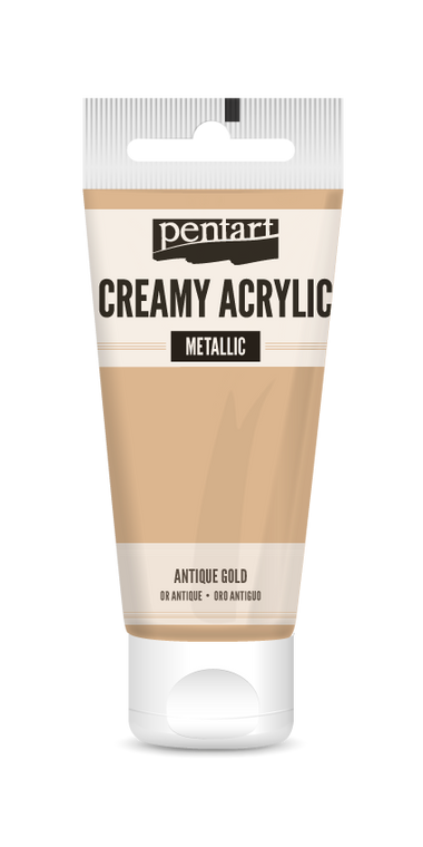 Creamy acrylic metallic 60 ml antique gold