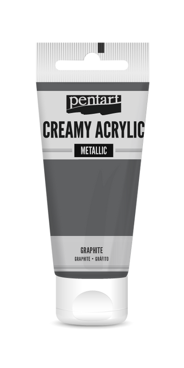 Creamy acrylic metallic 60 ml graphite