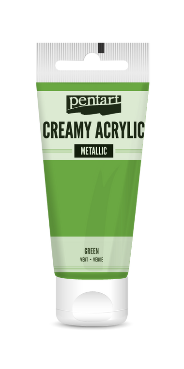 Creamy acrylic metallic 60 ml green
