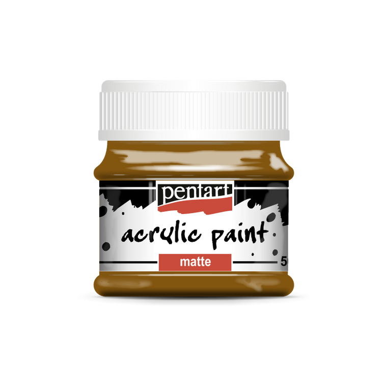 Acrylic paint matte 50 ml light brown