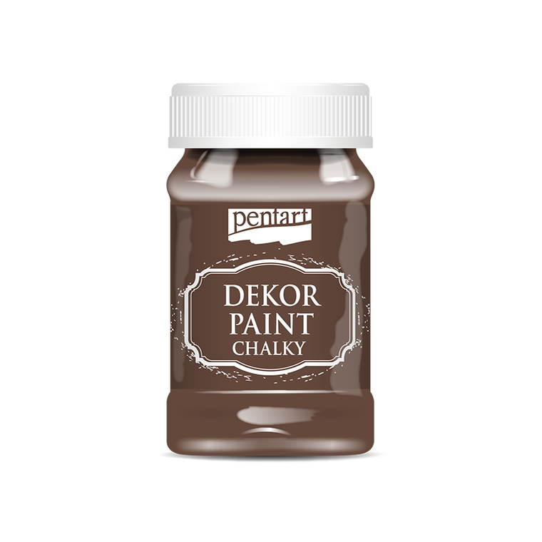 Dekor paint chalky 100 ml chestnut brown