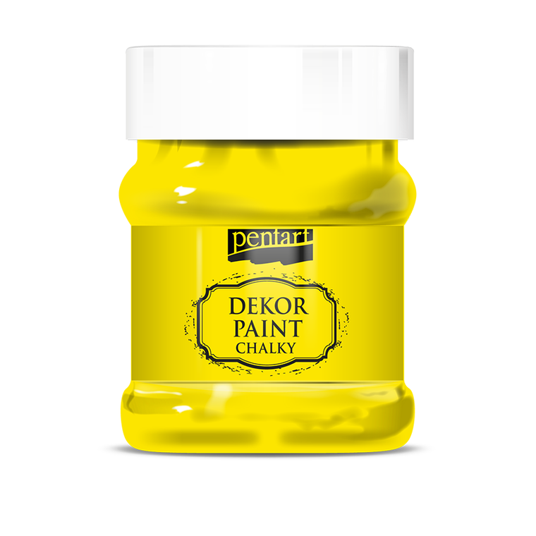 Dekor paint chalky 230 ml lemon yellow