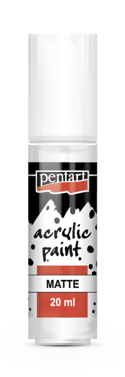 Pentart Acrylic Matte Paint White 20 ML