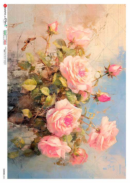 Paper Designs Abstract Roses Rice Paper
